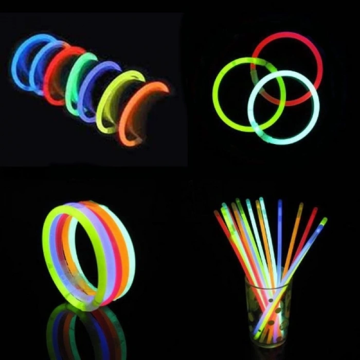 Glow Fosforlu Neon Bileklik 50 Adet (5148)