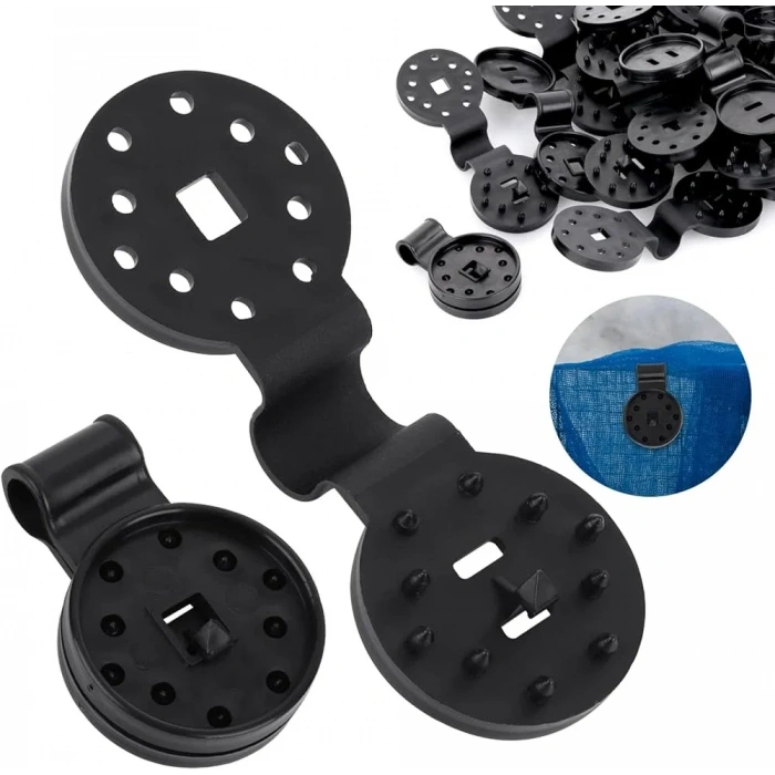 Gölgelik File Klipsi 100 Adet Gölgelik İp Geçirme Aparatı (5148)