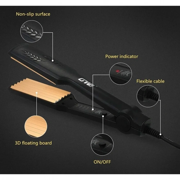 Gw-7657 Elektrikli Zikzak Isıtma Ayarı Dalgalı Saç Modelleyici Saç Şekillendirici Aracı (5148)