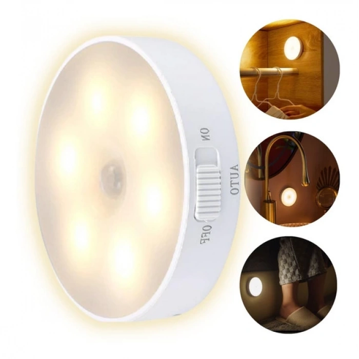 Hareket Sensörü Dolap Altı Aydınlatması Usb Şarj Edilebilir Led (5148)