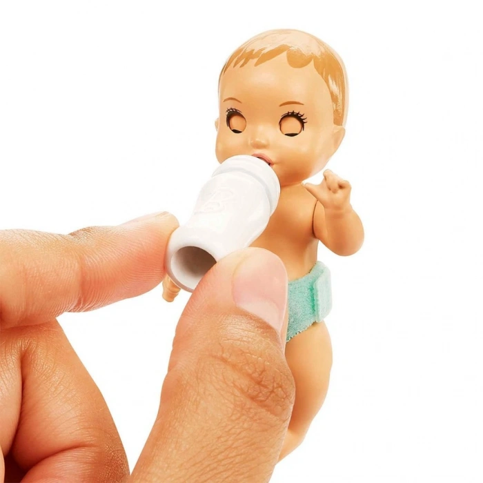 HJY33 Mavi Saçlı Skipper Bebek Bakıcısı  ve Oyun Seti