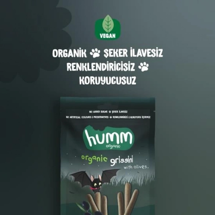 Timion Humm Organik Vegan Zeytinli Grissini 55 Gr