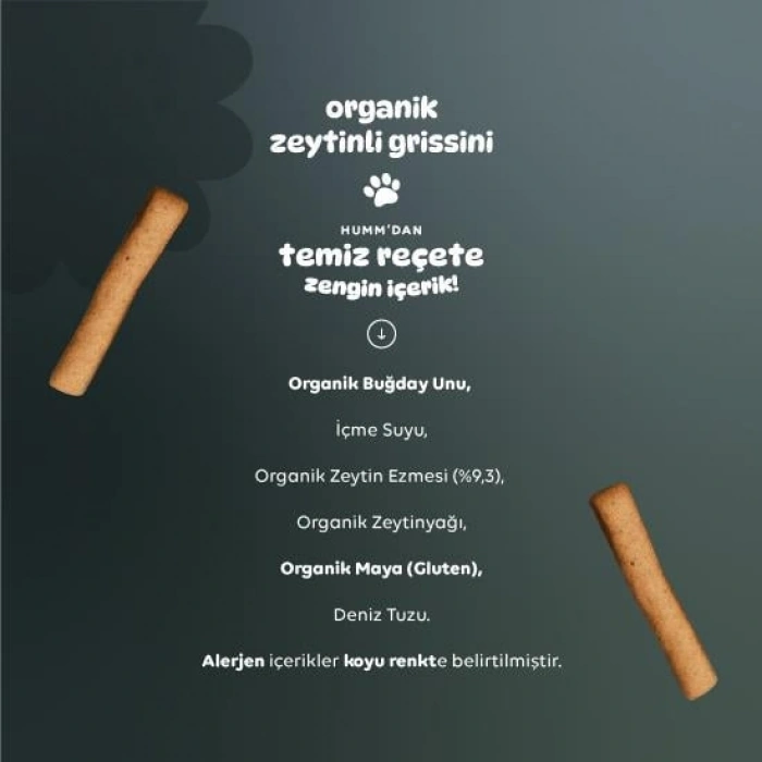 Timion Humm Organik Vegan Zeytinli Grissini 55 Gr