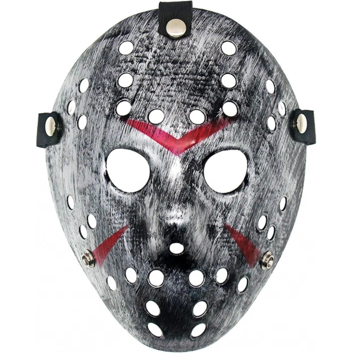 Timion Jason Maskesi Hannibal Maskesi Metal Gümüş Renk 20x25 cm