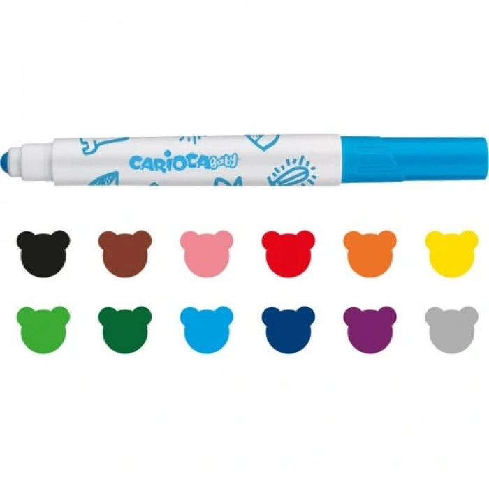 Jumbo Bebek Süper Yıkanabilir Keçeli Boya Kalemi 12Li