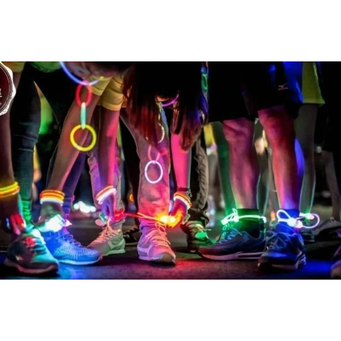 Timion Karanlıkta Yanan Parlayan Fosforlu Glow Stick Çubuk Bileklik 50 Adet