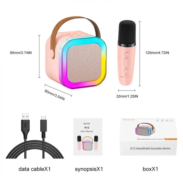 Karaoke Mikrofon Hoparlör Seti Mini (5148)