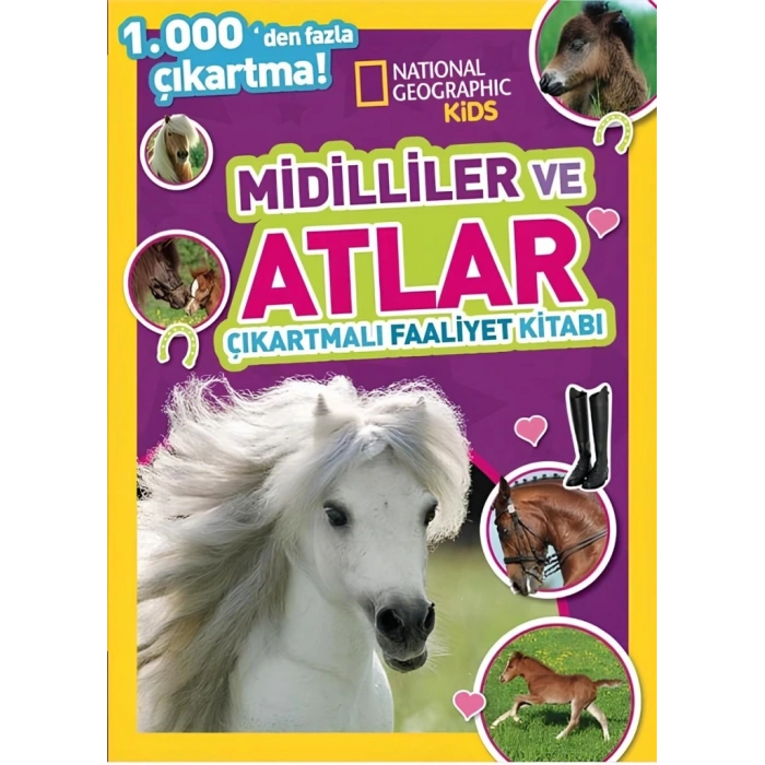Timion Kids Midilliler ve Atlar Çıkartmalı Faaliyet Kitabı