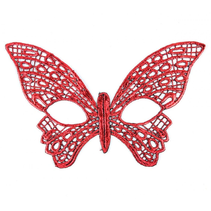 Kırmızı Dantel Masquerade Maskesi 7 No (5148)