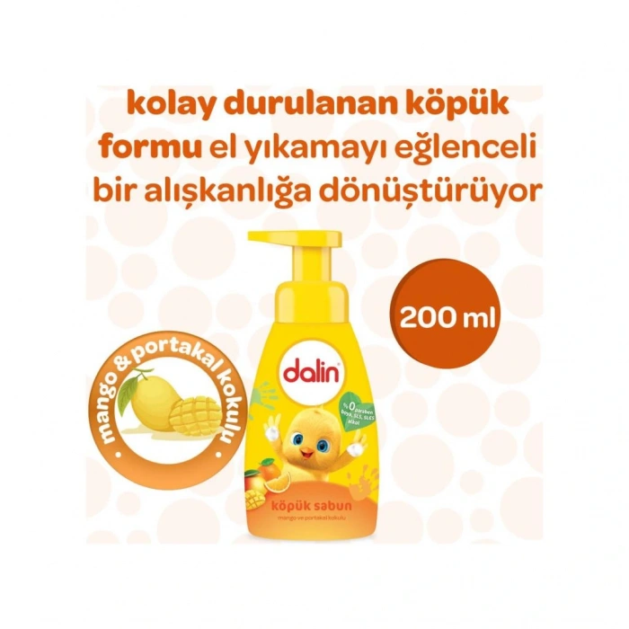 Köpük Sabun Mango ve Portakal Kokulu 200 ml