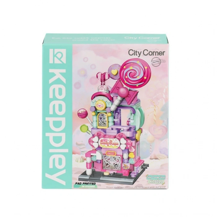 KP28012 Keeppley Candy Shop City Corner Blok Seti -Vagon life