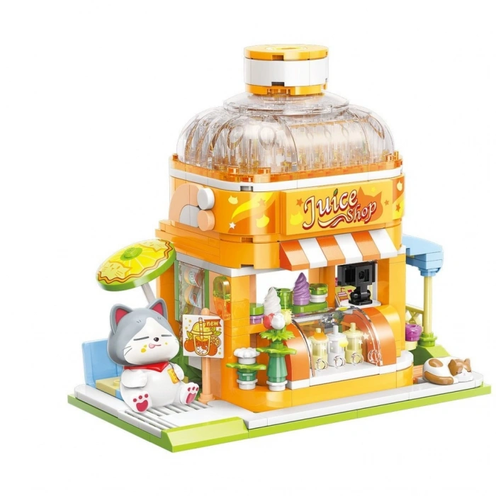 KP28017 Keeppley Kitten Juice Shop Blok Seti 315 Parça -Vagonlife