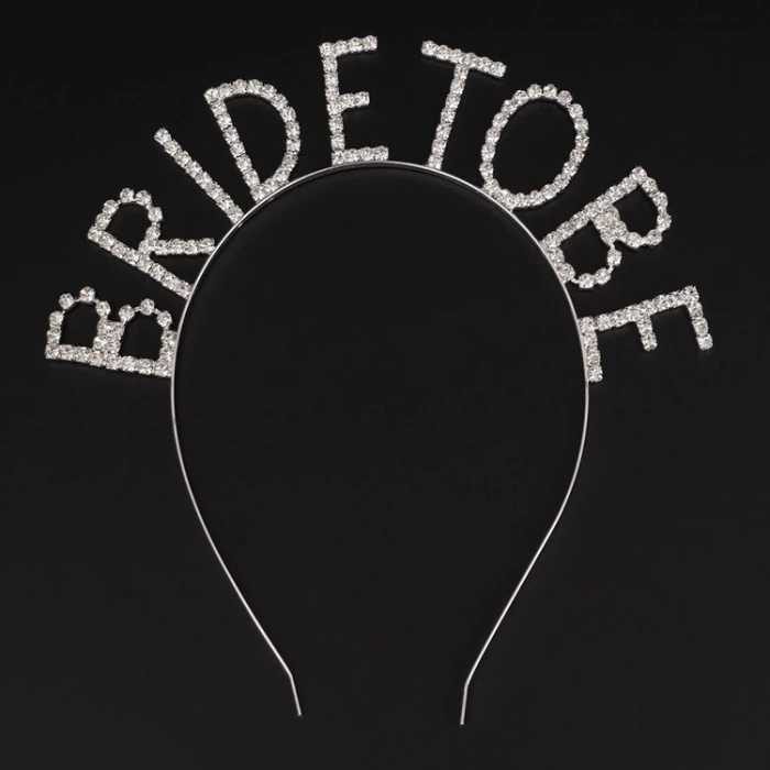 Kristal Taşlı Gümüş Renk Bride To Be Gelin Tacı (5148)