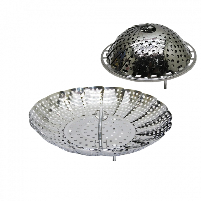 Küçük Metal Buharda Sebze Pişirici Sepet Haşlama Aparatı (5148)