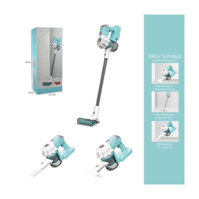 LS8807Q Vardem Dikey Elektrik Süpürgesi  Kapalı Kutu Yeşil-Gri  3 in1