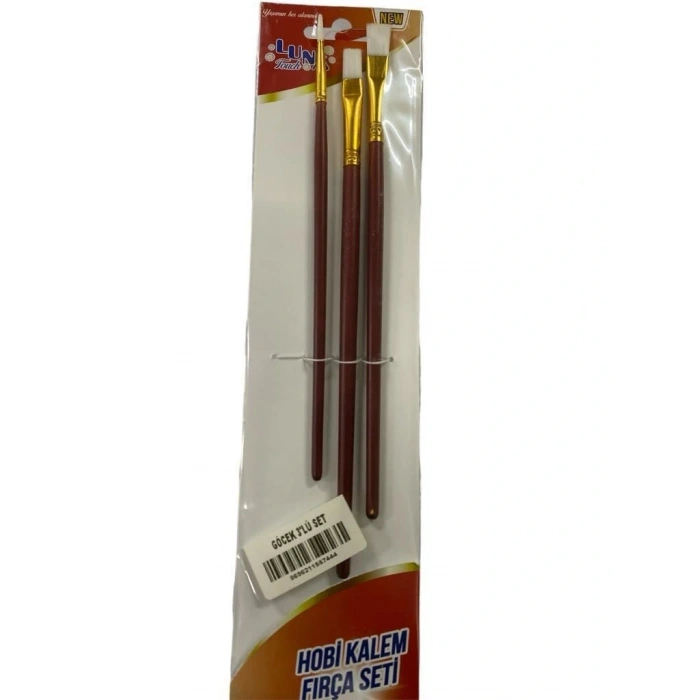 Timion Luna Göcek Hobi Kalem Fırça Seti 3 Parça