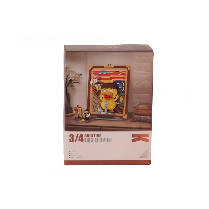 LZ-1288 ÖRDEK AHŞAP BOYAMA 893 PARÇA BLOCK OYUNCAK