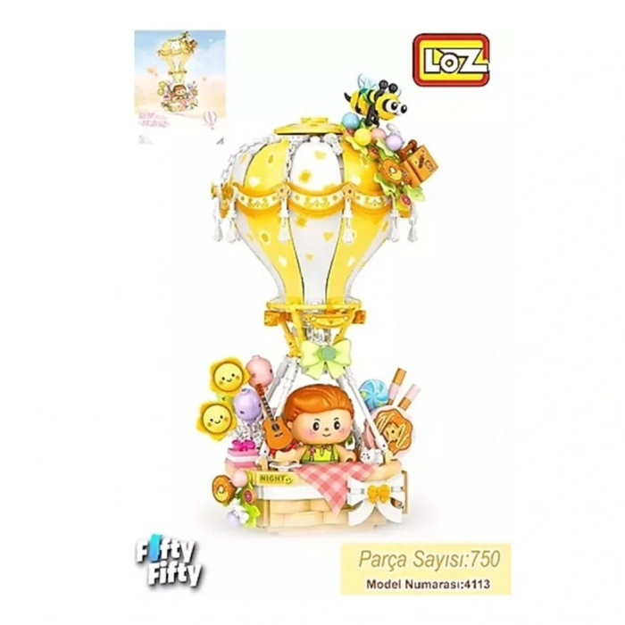 LZ-4113 NessiWorld SARI HAVA BALONU 750 PARÇA BLOCK OYUNCAK