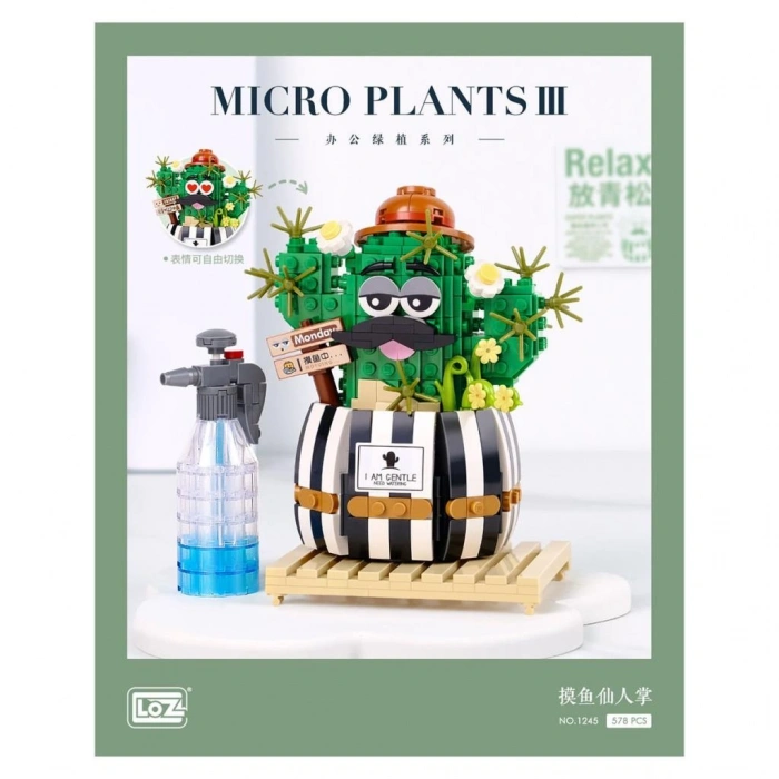 LZ1245 NessiWorld Kaktüs Blok Seti -Vagon life