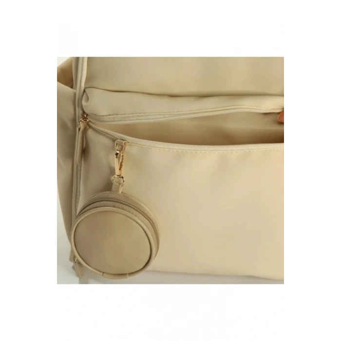 M&Y Diamond Anne Bebek Bakım Sırt Çantası 7345 Krem