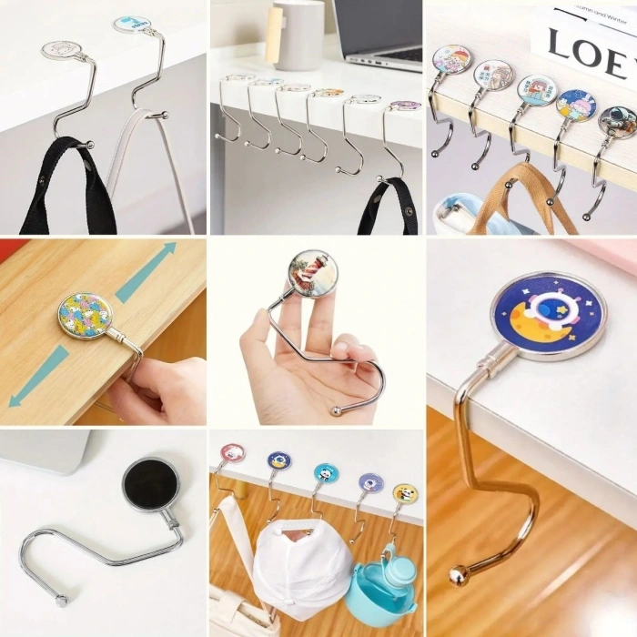 Timion Masaya Takılabilen Çanta Askısı Çanta Tipi Pratik Metal Çanta Kanca (5148)