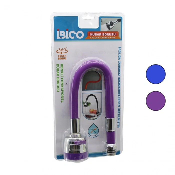 METAL - RENKLİ SİLİKON KAPLI KUBAR - BATARYA BORUSU TOPAÇ BAŞLIK= KADEMELİ 360 DERECE YAYLI VAKUMLU AMBALAJ (5148)