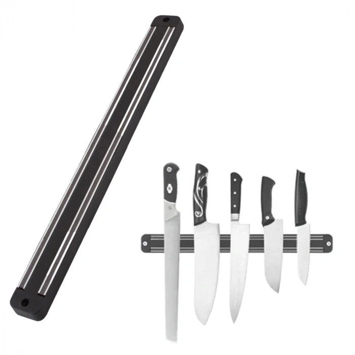 Mıknatıslı Paslanmaz Duvar Bıçak Askısı Standı 55 Cm Aparat (5148)