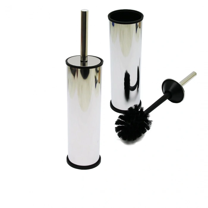 Mikro-1  Eko Metal  Klozet Wc Fırça Seti Düz Kapak (5148)