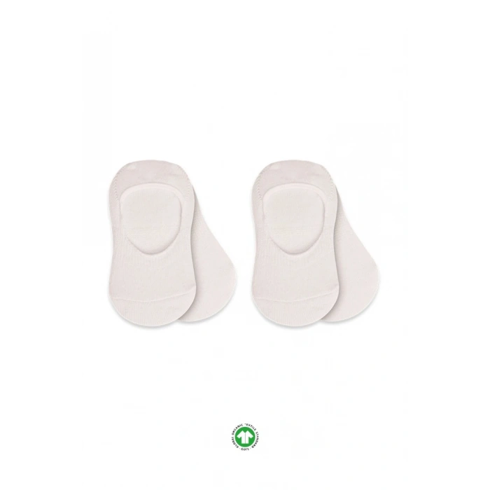 NessiWorld 2Li Penye Babet Silikonlu Basic Çorap 30104 Ekru Ekru (ADET FİYATIDIR)
