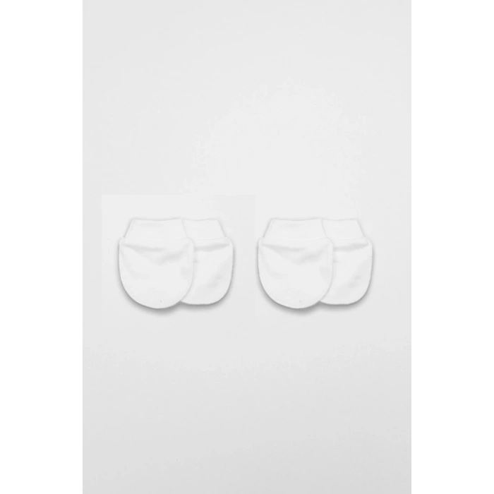 NessiWorld 2Li Penye Eldiven Basıc 90108 Beyaz