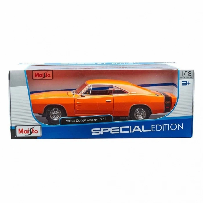 NessiWorld 31387 1969 Dodge Charger RT 1: 18  Model Araba -Necotoys
