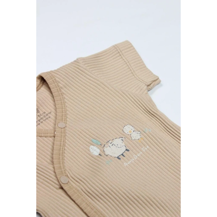 NessiWorld Always Dream Yarım Kol Badi 17115 Ekru Bej