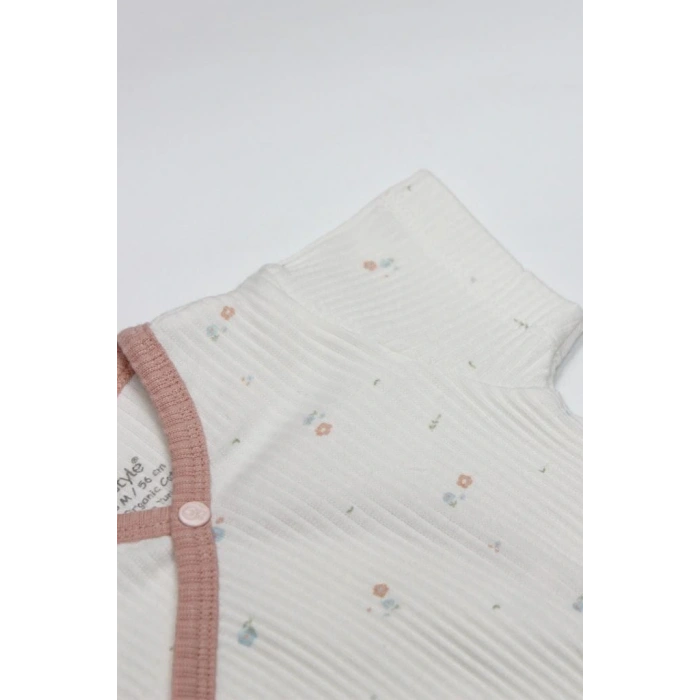 NessiWorld Bloom Rose 2li Yarım Kol Badi 17119 Ekru Gül Kurusu