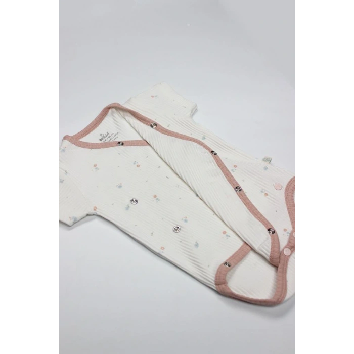 NessiWorld Bloom Rose 2li Yarım Kol Badi 17119 Ekru Gül Kurusu