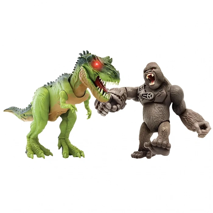 NessiWorld Clash Gorilla vs T-rex Sesli Işıklı Oyun Seti