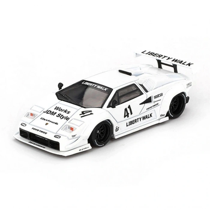 1/64 Lamborghini Countach LB-WORKS White 2024 Tokyo Auto Salon - Blister Paket