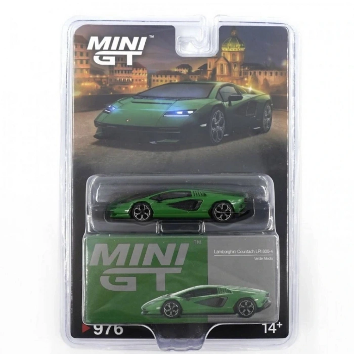 NessiWorld GT 1/64 Lamborghini Countach LPI 800-4 Verde Medio - Blister Paket
