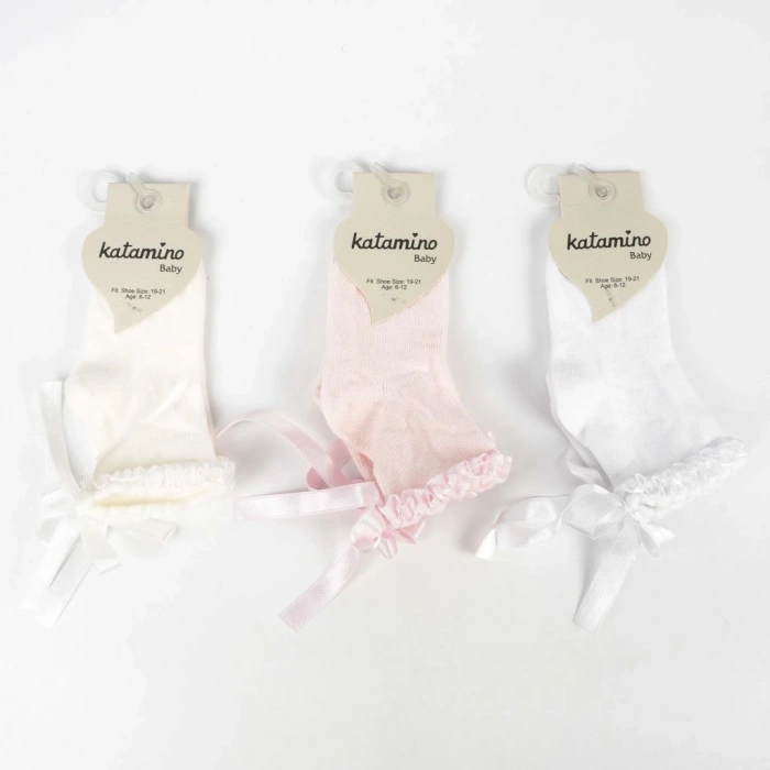 NessiWorld Oben Aks. Kız Bebek Soket Çorap K48019 (ADET FİYATIDIR)