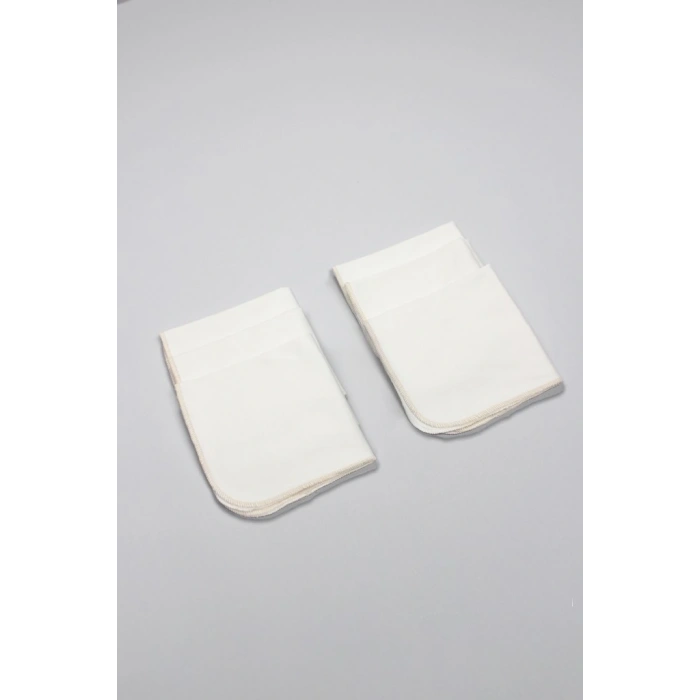 NessiWorld Organik 28x28 6Lı Penye Mendil 90103 Ekru