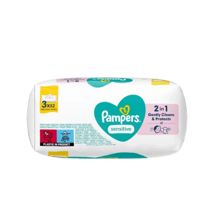 NessiWorld Sensitive Islak Havlu Mendil 3Lü 156 Yaprak