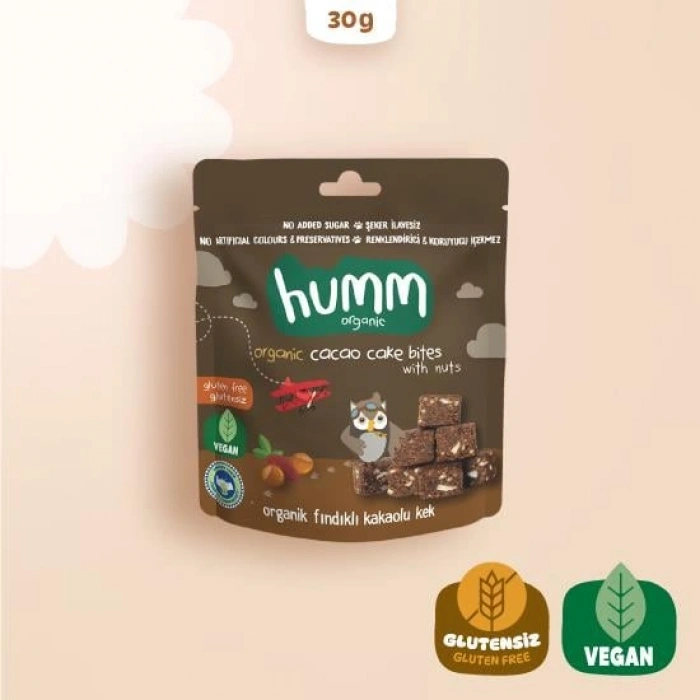 Timion Organik Fındıklı Kakaolu Vegan Kek 30 Gr
