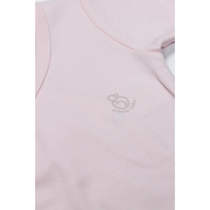 Organik Natural Basic Style Kruvaze Uzun Kol Body BS17102 Pembe
