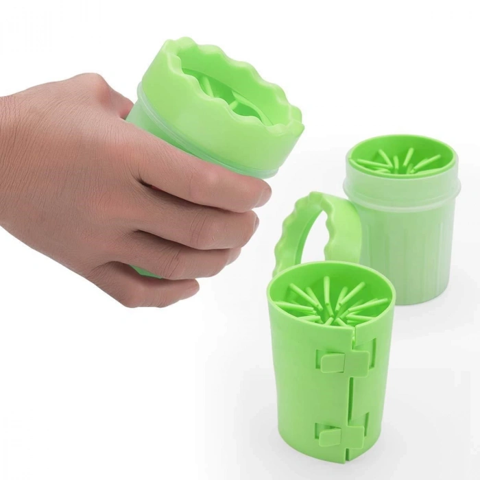 Pati Ayak Yıkama Kovası Silikon Jel Fırçalı Kedi Köpek  (Küçük) (5148)