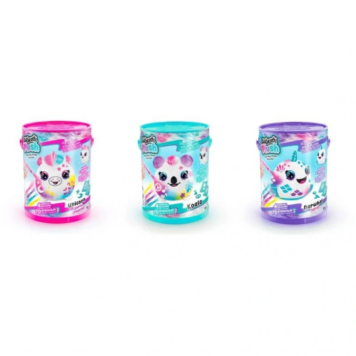 Peluş Squish Boya Kutusu Hobi Seti