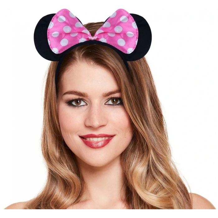 Timion Pembe Fiyonklu Minnie Mouse Tacı Kulak NessiWorld