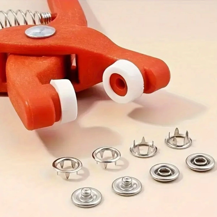 Plastik Çıt Çıt Pensi–Kıyafet, Bebek Önlüğü, Gömlek ve Tekstil Ürünleri İçin Çıtçıt Takma Aleti (5148)