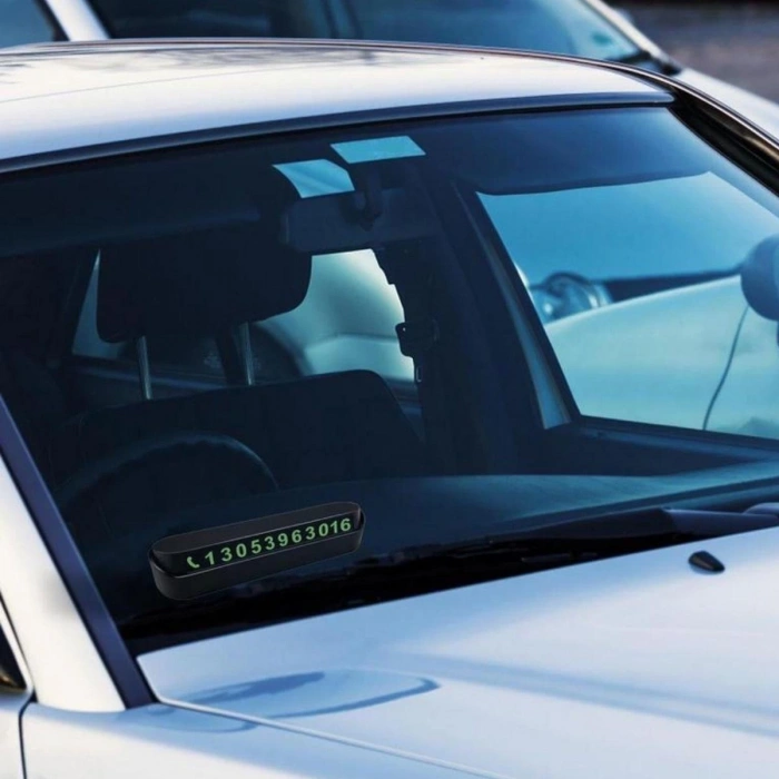 Pratik Fosforlu Telefon Numarası Yamzak İçin Araç İçi Oto Numaratör Numaralık (5148)