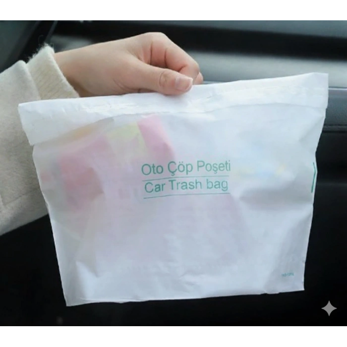 Pratik Su Geçirmez Oto Araba Poşeti Yapışkanlı 20 Adet