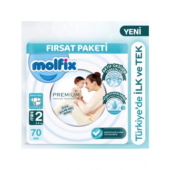 Timion Premium Bebek Bezi Fırsat Paketi 2 Beden 3-6 Kg 70 Adet