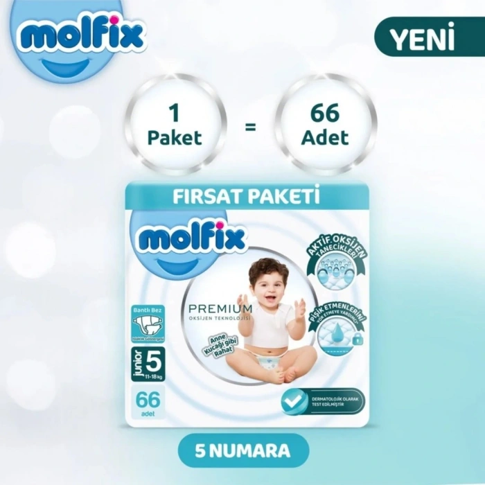 Timion Premium Bebek Bezi Ultra Fırsat Paketi 5 Beden 11-18 Kg 66 Adet
